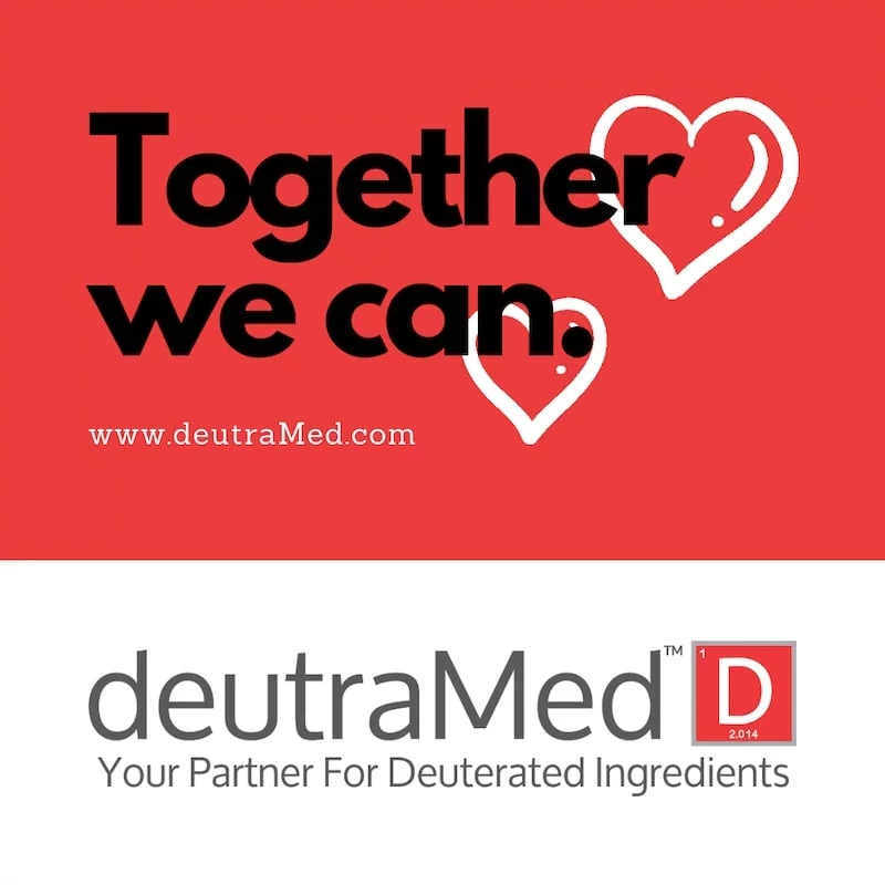 A image with deutraMed's logo and the Together We Can logo